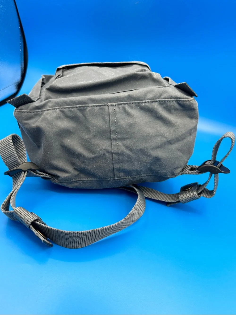Fjallraven Kanken Mini Backpack - Grey with Red Logo